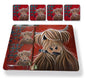 McMoo Tartan Paint Placemat & Coaster Set