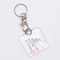 Mum' Glass Keyring