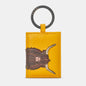 Highland Cow Yellow Keyring