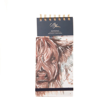 The Hebrides Highland Cow Notepad