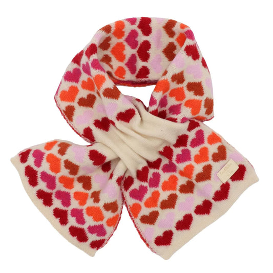 Pull Through Hearts Scarf - Pink