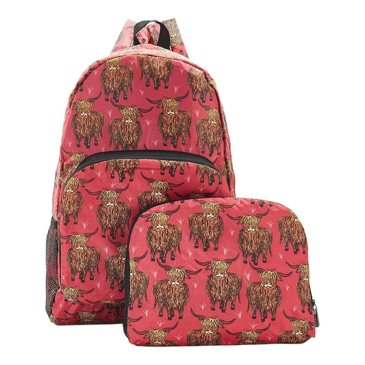 Red Highland Cow Backpack