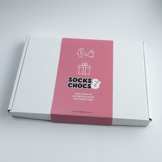 Socks & Chocs Box - Rose