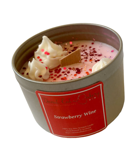 Strawberry Wine Wood Wick Candle