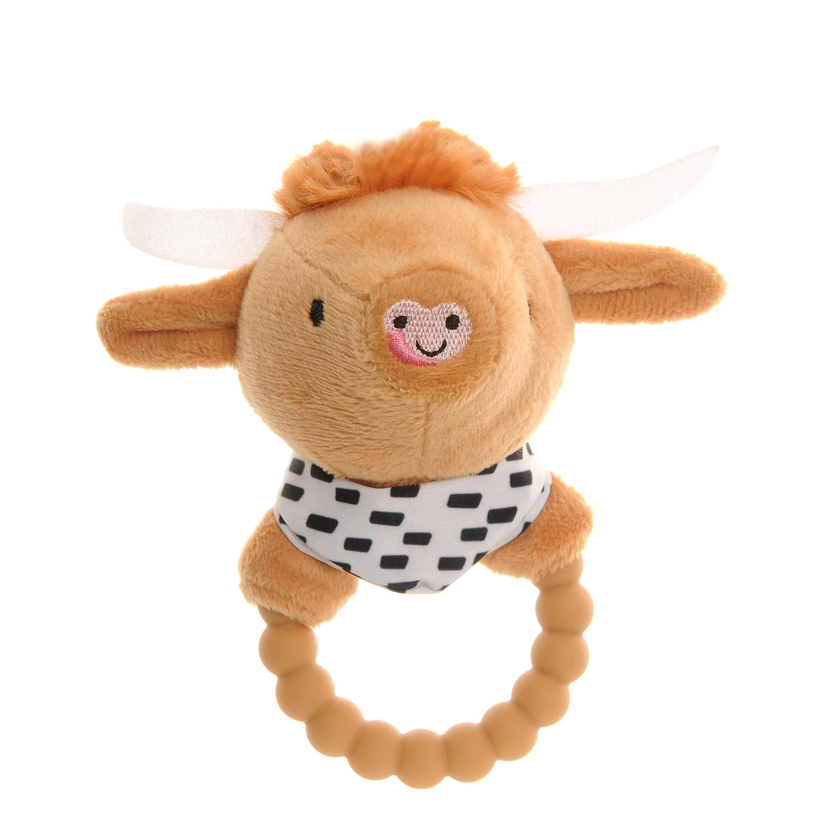 Highland Cow Baby Plush Rattle