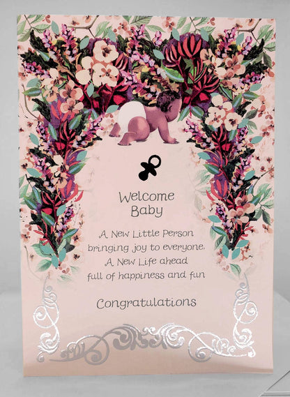 Welcome Baby Girl card