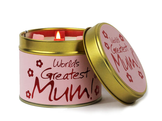 World's Greatest Mum Lily-Flame Candle