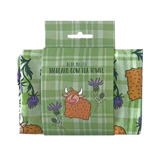 Highland Cow Tea Towel 