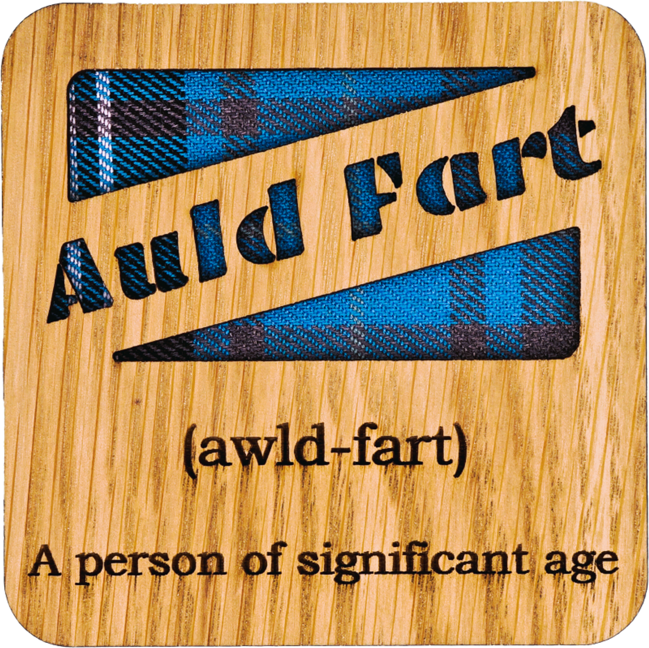 Auld Fart Square Coaster