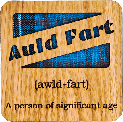 Auld Fart Square Coaster