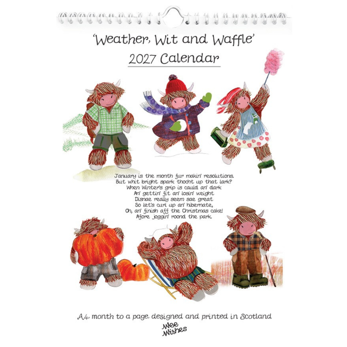2027 Highland Coos Calendar