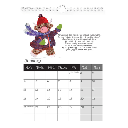 2027 Highland Coos Calendar