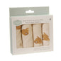 Cream Highland Cow Muslin Washcloths 4 Set