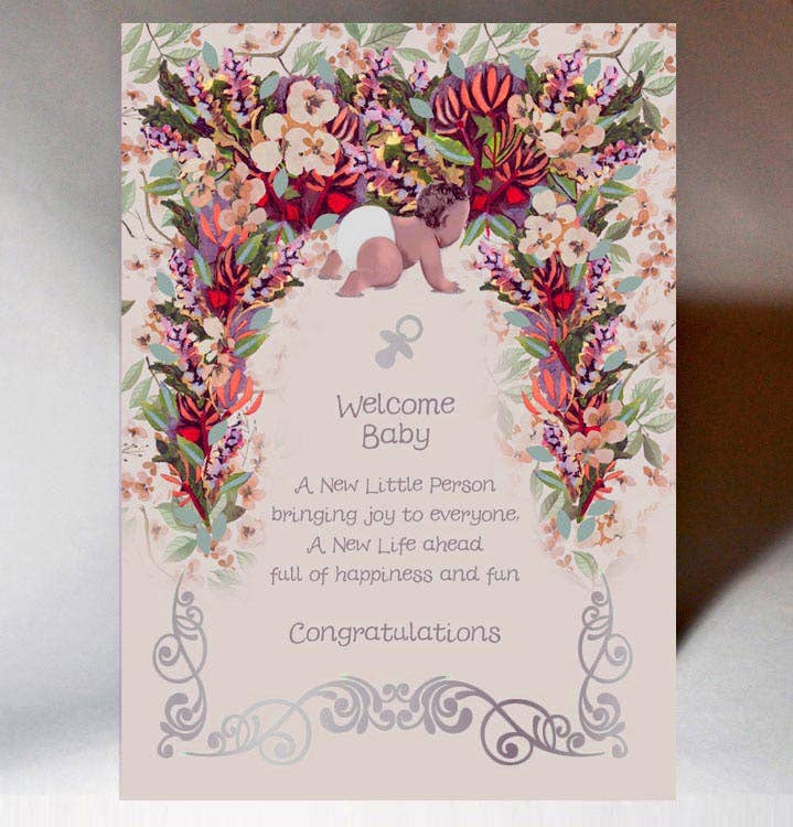 Welcome Baby Girl card