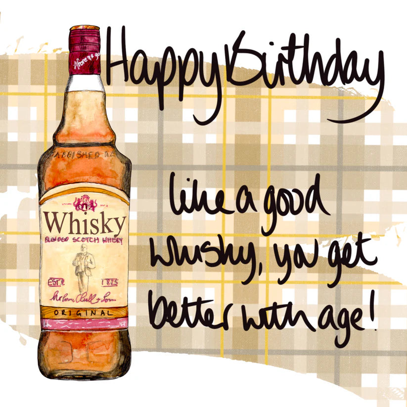 Happy Birthday. Like a good whisky you get beter with age!