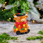 Led Highland Cow Christmas Ornament