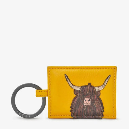 Highland Cow Yellow Keyring