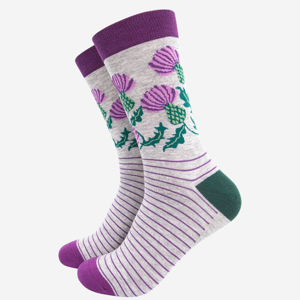 Men's Thistle Bamboo Socks